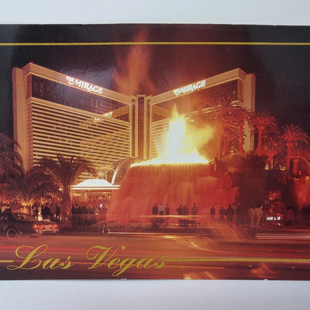 The Collectors Series Las Vegas Mirage Hotel Casino Postcard Vintage